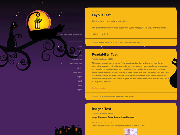 WordPress Theme: Black Cat