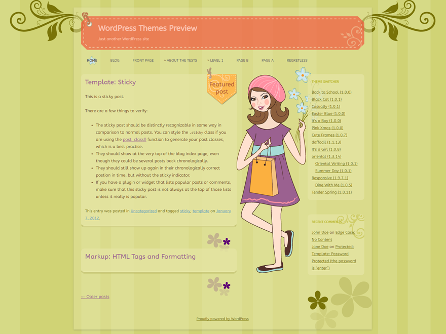 WordPress Theme: Casually